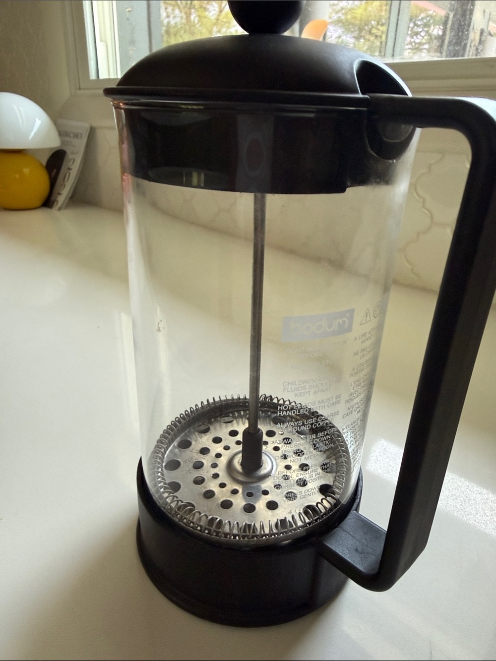 Bodum French Press Coffee Maker - Black and Clear